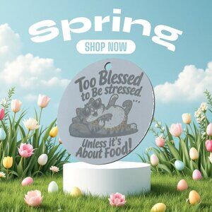 keychain TOO BLESSED & STANDING